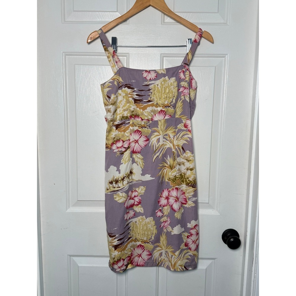 Patagonia Pataloha 2003 Limited Edition Floral Tropical Mini Dress Purple Womens